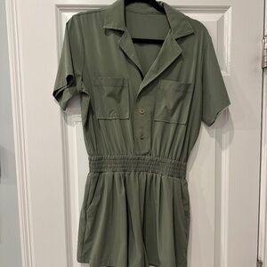 Vuori Olive Green Jumpsuit